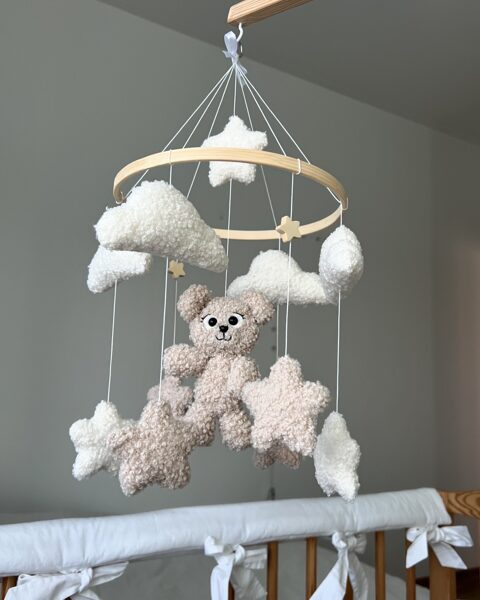 Puri karuselė su puriu meškučiu